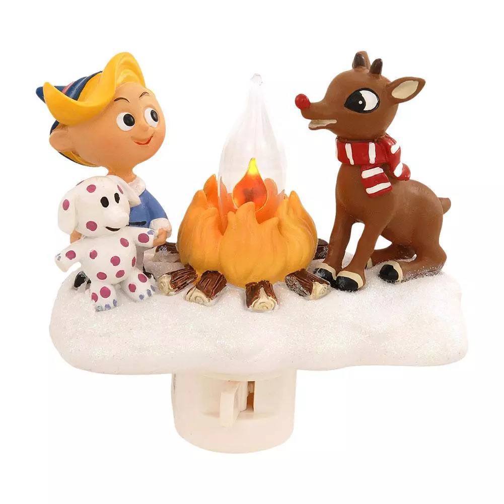 Ghost Campfire Flickering Nightlight, Halloween Decoration, USB Powered, Creative Home Gift