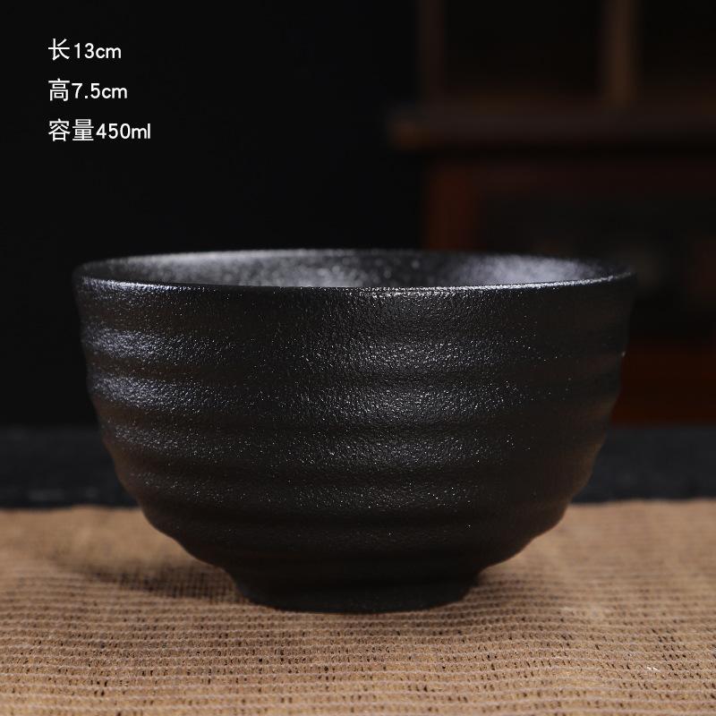 Набор для матча из черной керамики Традиционный набор для чая матча Венчик и чаша Мерная ложка Японский ручной способ приготовления матча Для начинающих