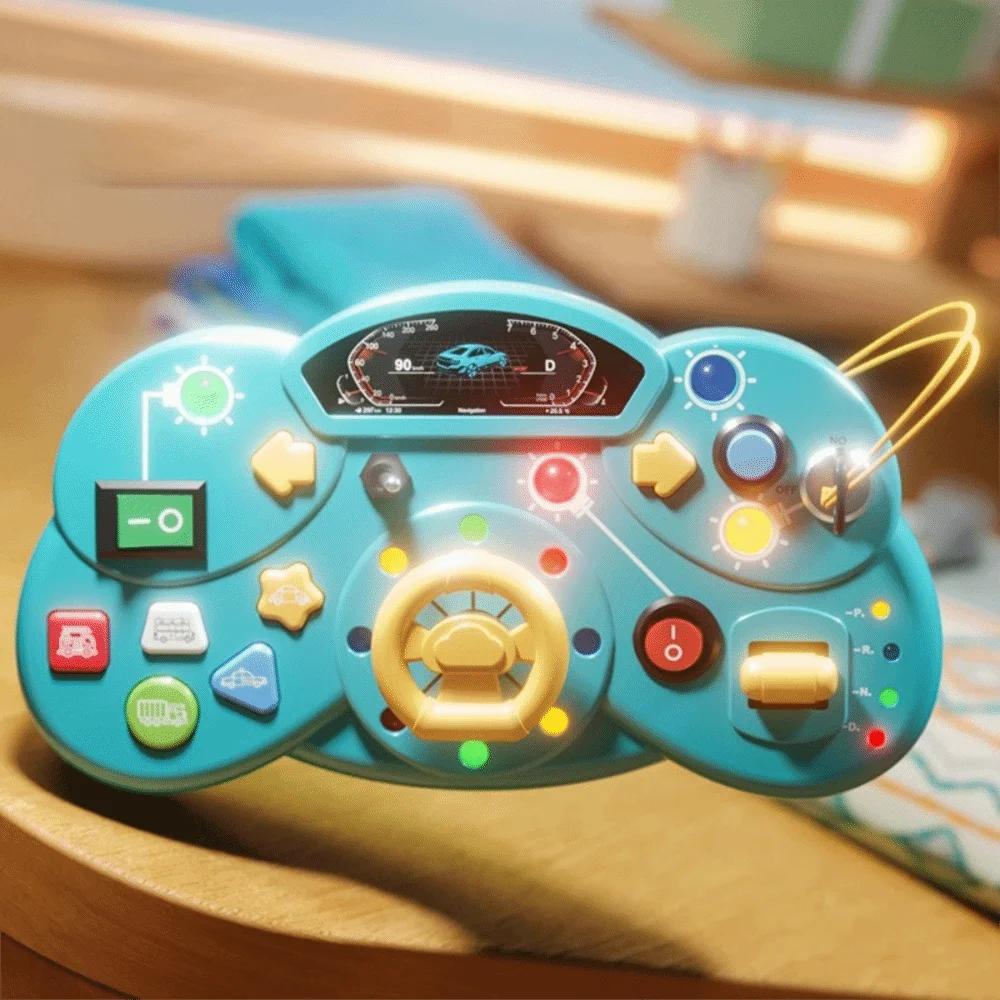 New Montessori Busy Board Sensory Toys Educational Buttons Switches Socket Baby Sensory Board Switch Toy Preschool Education