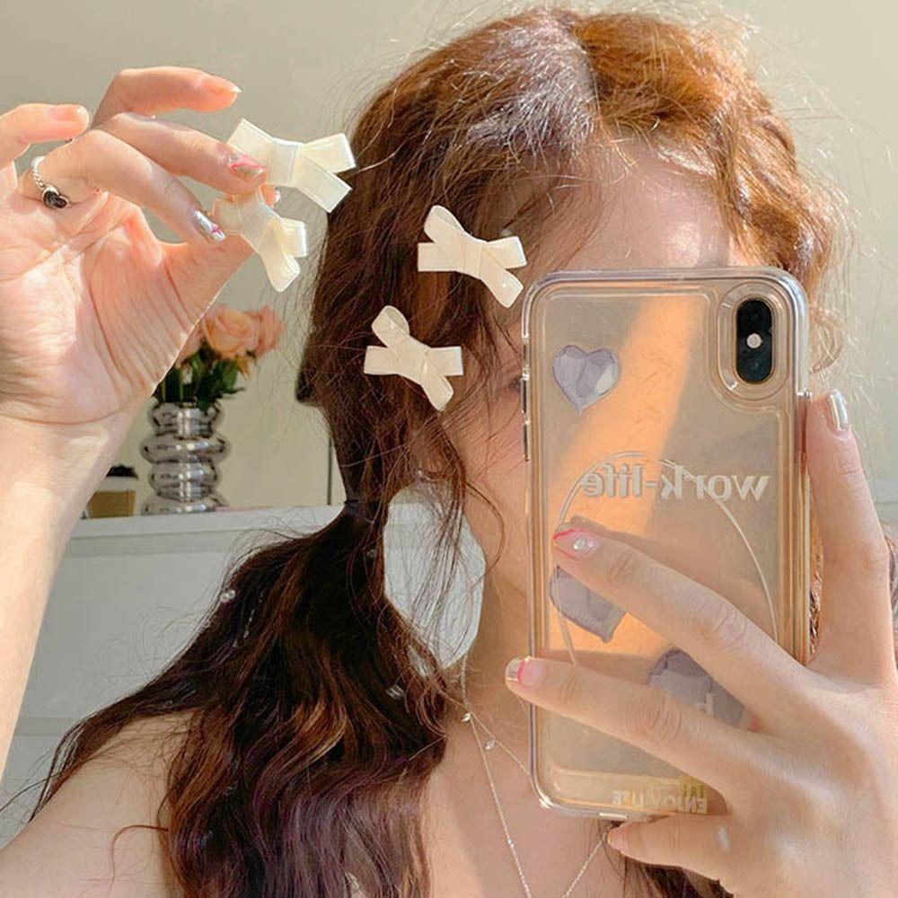 Set Lolita Cloth Y2K Balletcore Hair Clips Balletcore Bow Hairpin Hair Accessories Hair Barrettes