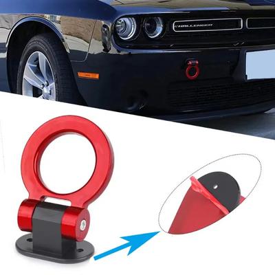 Декоративный буксировочный крюк Car Modification Trend Универсальный декоративный буксировочный крюк ABS-клей Неразрушающий буксировочный крюк Пластиковое буксировочное кольцо