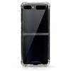 Прозрачный чехол для Samsung Galaxy Z Flip 3 Мягкий ТПУ + ПК Четырехугольная взрывозащищенная защитная крышка для чехла Galaxy Z Flip