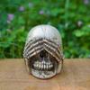 Halloween Skull Figurine See Speak Hear No Evil Resin Skeleton Head Realistic Human Skull Model Statue for Bar Home Table Decor
