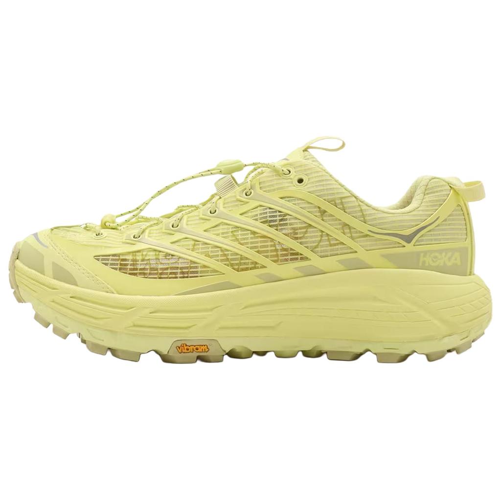 HOKA ONE ONE Mafate Three 2 Abrasion Resistant Low top Casual Running Shoes Unisex Yellow 1172370-YRD