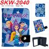 KPop Demon Hunters Wallet Vertical Snap Button Double Layer Card Holder Coin Purse Portable 1pcs