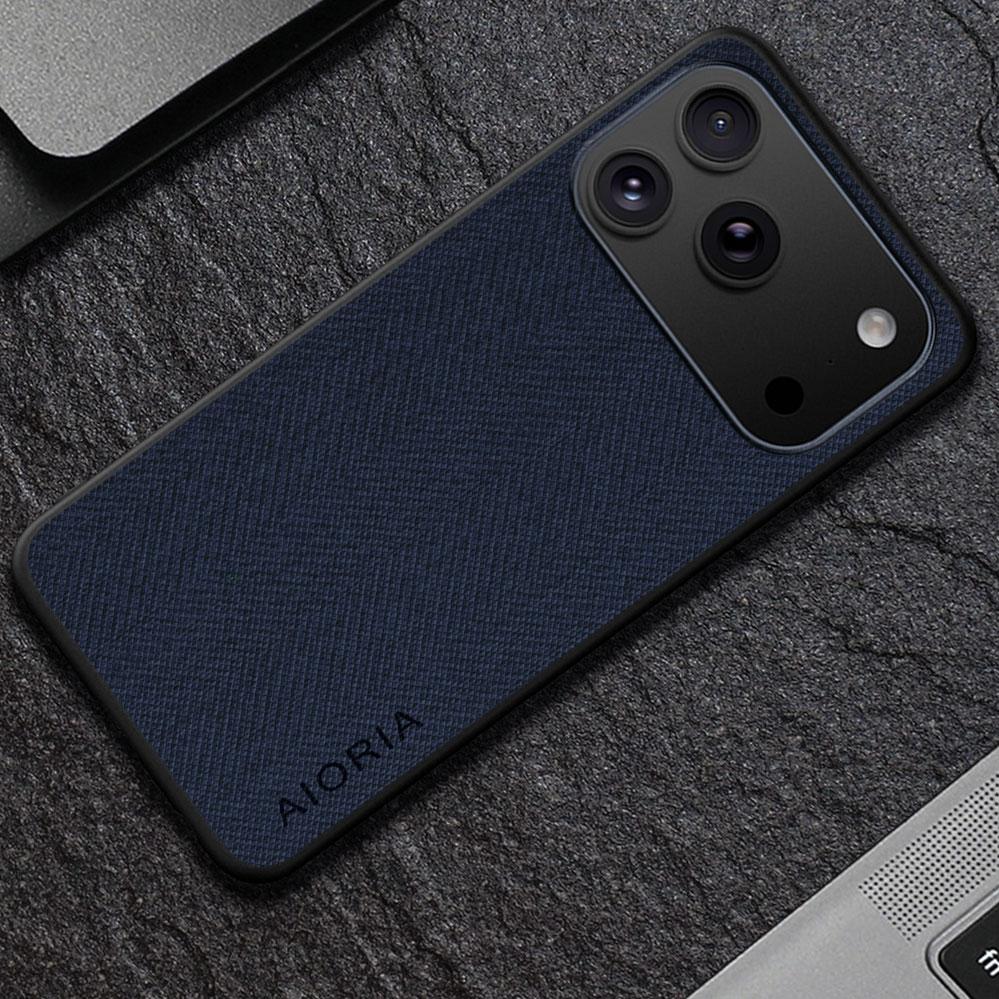 Чехол для IPhone 18 Pro Max Coque Роскошная Текстильная Кожа Мягкий Чехол для Телефона Funda для Iphone 18 Pro Max Чехол Capa