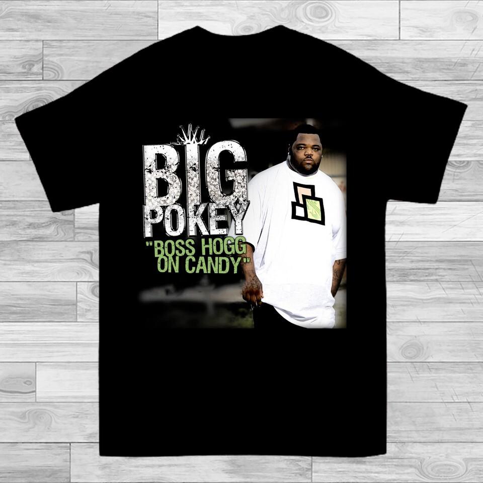 Big Pokey Short Sleeve Hip Hop Gift For Fan Black S-2345XL Unisex T-shirt