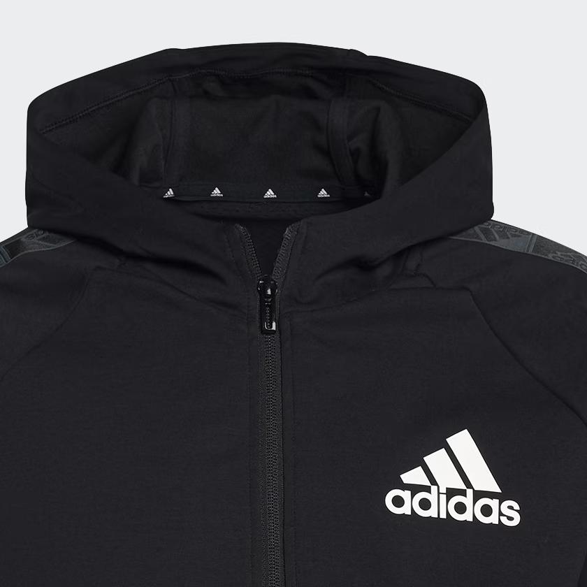 Adidas Jackets Men's Black Hooded Moderate Other GV5302