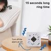 Rotating Cube Timer 5-15-25-45 Mins LED Display Slide Switch Pomodoro Productivity Timer Cube Portable Vibration Mute Alarm for Work Study Kitchen