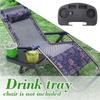 Lounge Chair Lunch Chair Green Field Recliner Tray Drink Tray Portable Tray Chair Accessories