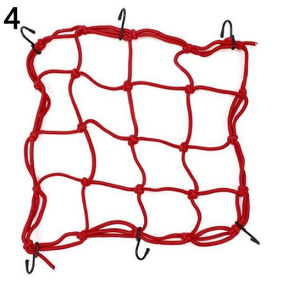 Мотоциклетная 6-крючковая веревка для мелочей, сетчатая сумка, держатель для шлема, банджи-сетка, веревка