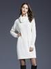 Autumn and Winter Plus Size Women's Knitted Sweater Dress Long High Neck Sweater for Women