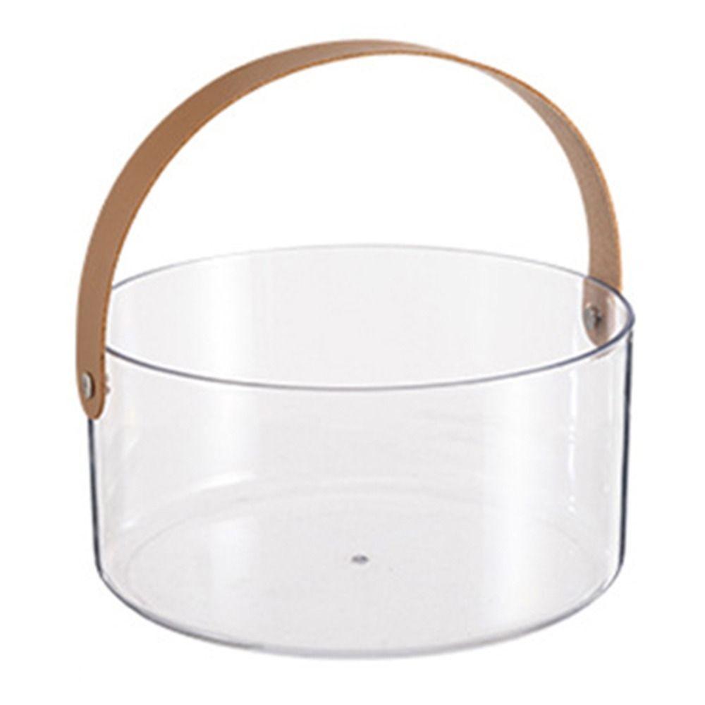 Portable Ice Bucket Clear Drinks Cooling Container Ice Cube Container Fruit Storage Basket  Home