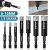 6pcs Diamond Drill Bits Tile Hole Opener,6-16mm Hexagonal Shank Dry Diamond Drill Bit Hole Saw For Tile Hole Opener Cutter