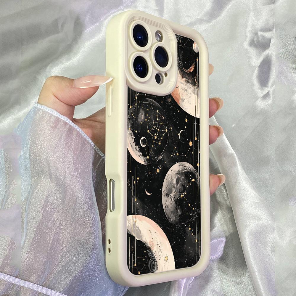 JT22 Астрологический для знаков зодиака Realme 14 15 Huawei P40 Honor 70 90 Infinix Tecno itel Motorola Google Все модели Ангельские глазки Мягкий ТПУ Чехол для телефона