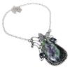 Kemmererite, Iolite Handmade 925 Sterling Silver Jewelry Necklace 18" Y2p69