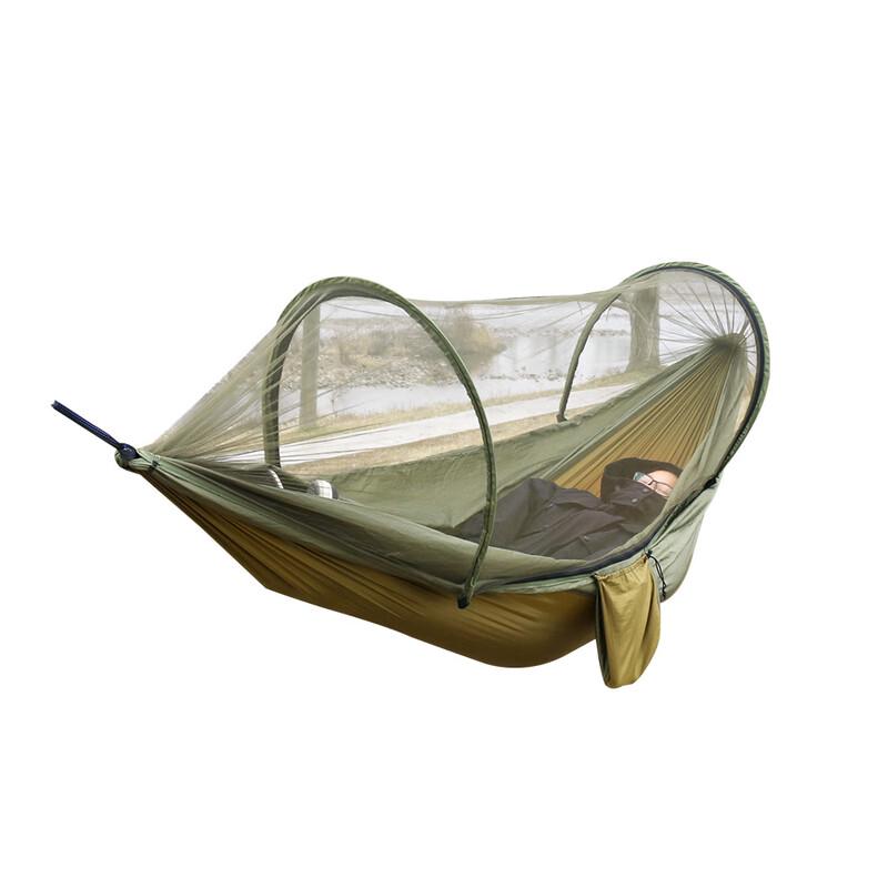 OLOEY Double Camping Mosquito Net Hammock with Tarp