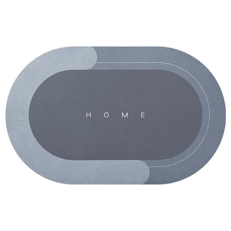 Diatomaceous Earth Bathroom Mat Absorbs Water Non Slip Quick Drying For Home Bathroom Use Dirt-Resistant Floor Mat