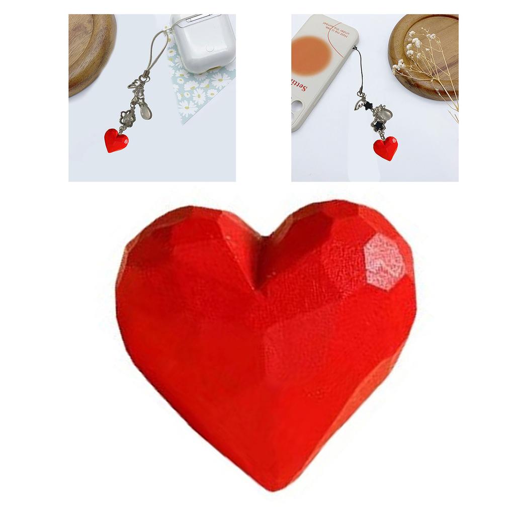 Уникальный деревянный резной 3D кулон в форме сердца любви, брелок, ручная работа, украшение для DIY подвески на сумку или для украшения салона автомобиля