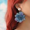 Cute Pearl Earrings Bohemia Earrings Simulated Flower Earring Pearl Dangle Earring  Vacation