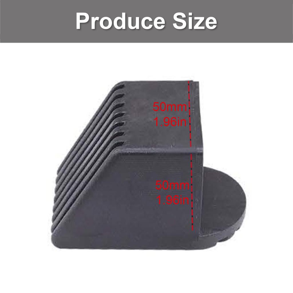 4Pcs Square Tubing Plastic Plugs Fitness Equipment End Caps Floor Protectors Replacement End Cover Easy To Install