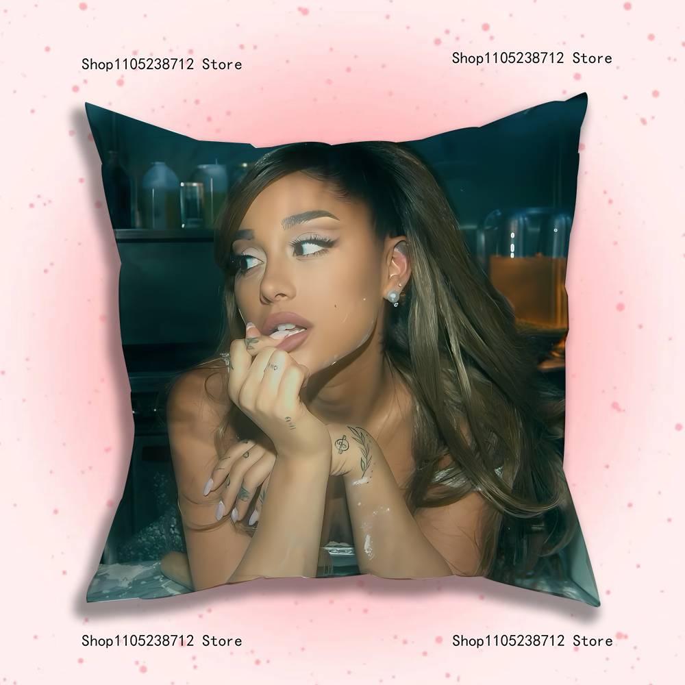 Singer A-Ariana G-Grandes Pillowcase Pillowslip Cushion Plush Boys Girl Cartoon Anime Kawaii Decoration Kids Birthday Cute Gifts