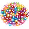 Jewelry Making Accessories 10mm Loose Beads 20PCS Beads for DIY Handmade Material Handcraft Heart Star Beads Candy Color Acrylic Beads