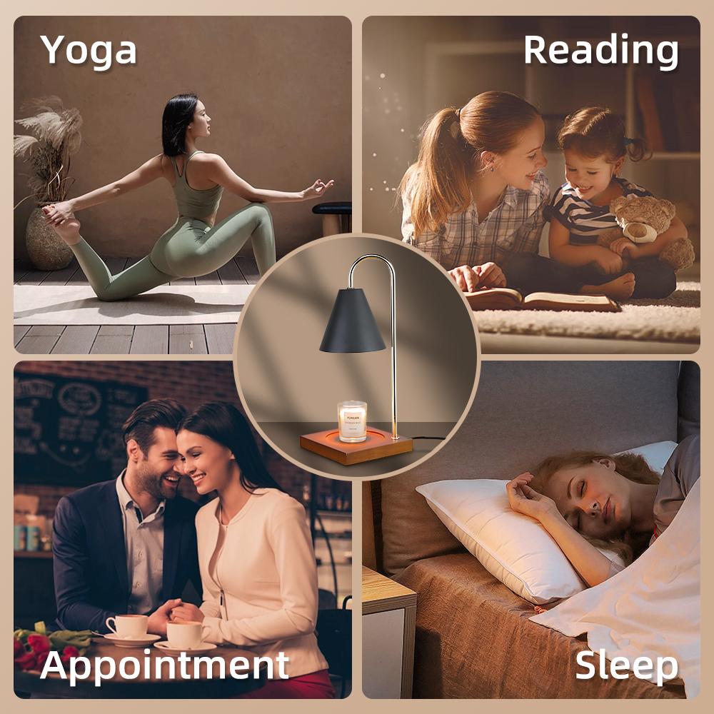 Лампа из плавящегося воска, ароматерапия, ретро-подогреватель свечей, лампа с таймером, фонарь из расплава свечей для дома, спальни, настольного украшения, светильник