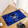 Red Pirate Skull Cross Swords Area Rug, Shanks Comic Collage Print Non Slip Floor Carpet for Living Room Bedroom Decor