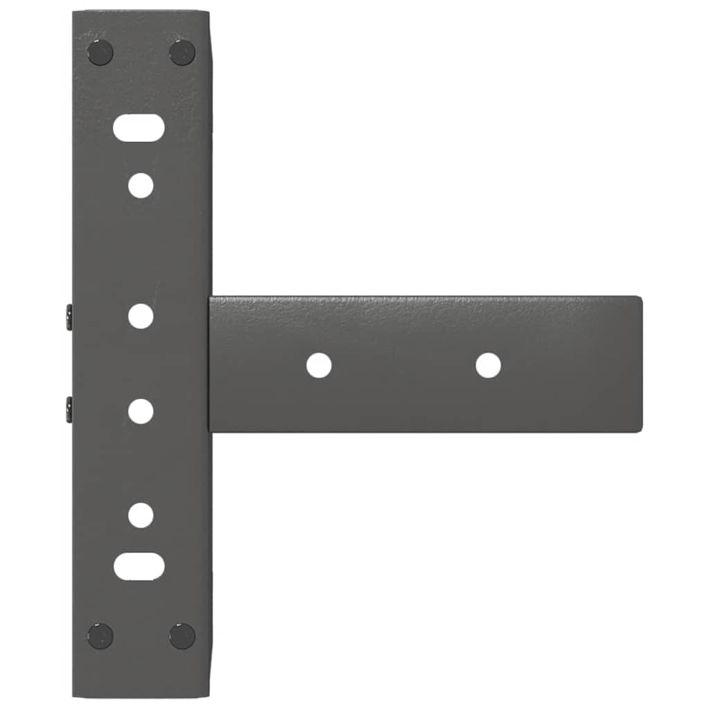Vidaxl Nogi Do Stolika Kawowego, 2 Pcs., Antracyt, 38X25X(42-43) Cm