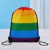 1 шт. Радужный цвет, сумка-карман, портативная дорожная сумка для хранения одежды и обуви, красочный пыленепроницаемый полиэстеровый мешок для хранения со шнурком