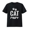 Cat Mum Womens Ladies T Shirt vintage Washed Breathable Top For Everyday Wear Stylish homme Soft designer clothes Comfortable
