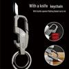 Engraved Multifunctional Keychain with Knife, Bottle Opener, and Waist Buckle