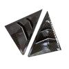 For Toyota Mark X Reiz 2005-2017 Rear Louver Window Car Side Shutter Cover Trim Sticker Vent Scoop ABS Carbon Fiber Accessories