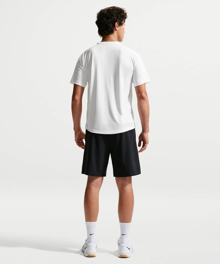 NIKE Flex Dry-Fit Short Sleeve Training Top M - White:Black / If2138-100