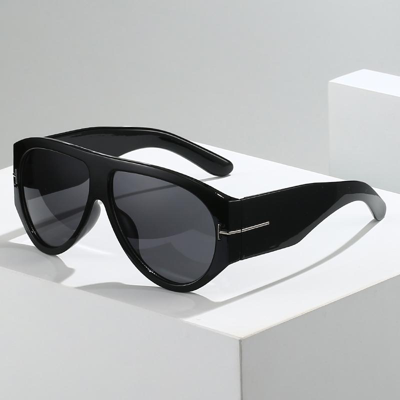 Ретро Оверсайз Авиаторы Женские Мужские Модные Очки с Большой Оправой Мужские Женские Винтажные Роскошные Брендовые Солнцезащитные Очки UV400