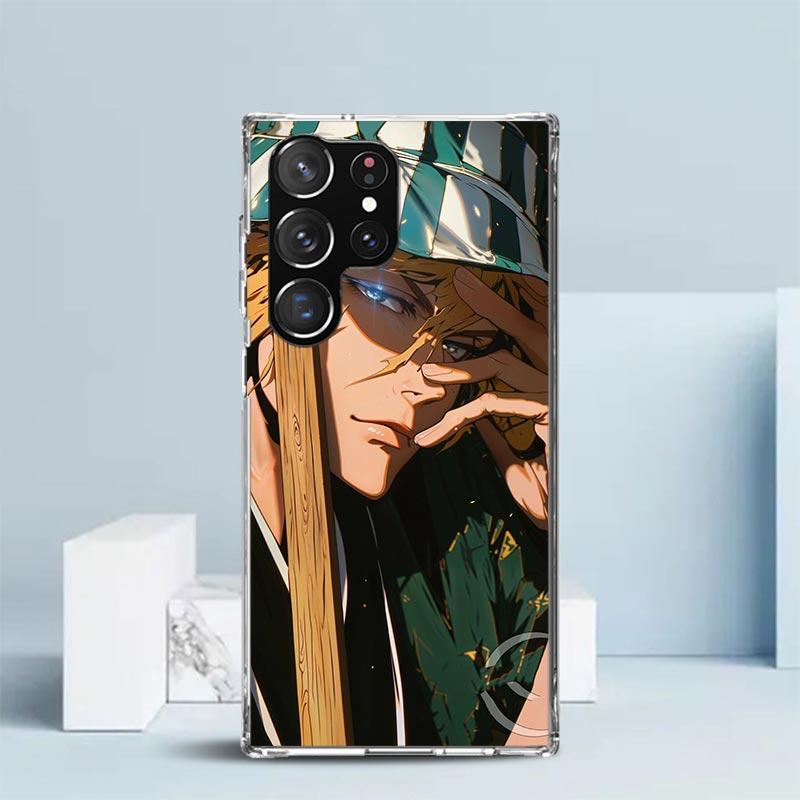 Чехол для телефона Bleach Kisuke Urahara для Samsung Galaxy S24 S25 Edge S26 Ultra S22 S23 Plus S21 + S20 FE Мягкая задняя крышка из ТПУ Galaxy
