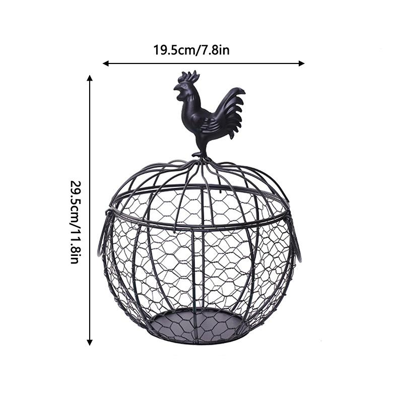 Корзина для хранения яиц в форме курицы, держатель для яиц, контейнер для овощей и фруктов, органайзер, стойка, корзина