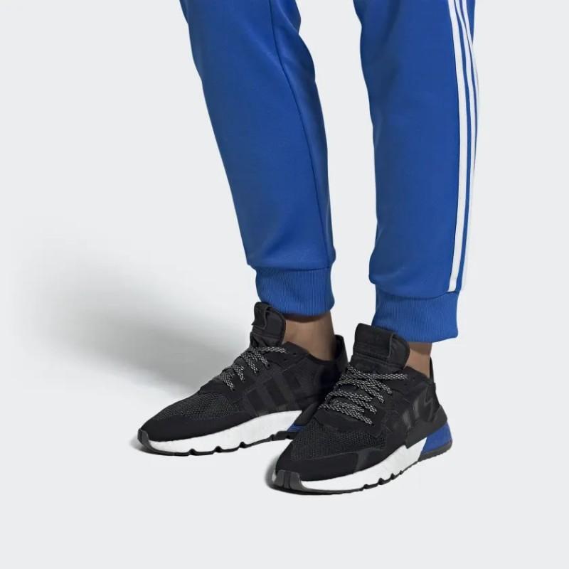 Adidas Кроссовки Nite Jogger Основной черный Насыщенный синий FW5331