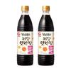Chungjungone Haetsaldameun Low Sugar Flavored Soy Sauce Multipurpose Cooking Seasoning 840ml X 2 Bottles