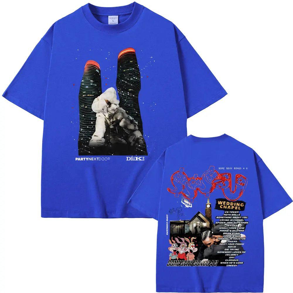 Rapper Partynextdoor Drake Some Sexy Songs 4 U Sss4u Double Sided Print T Shirts Fashion Hip Hop Tops Oversized Tees Unisex