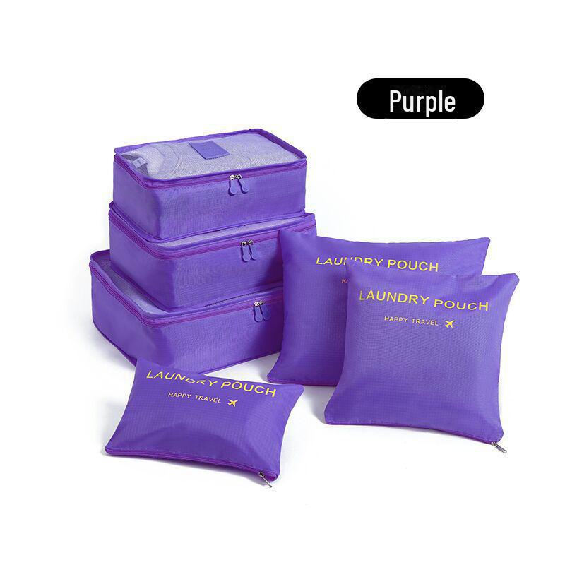 Дорожный набор из шести предметов: сумки для упаковки багажа и одежды с логотипом