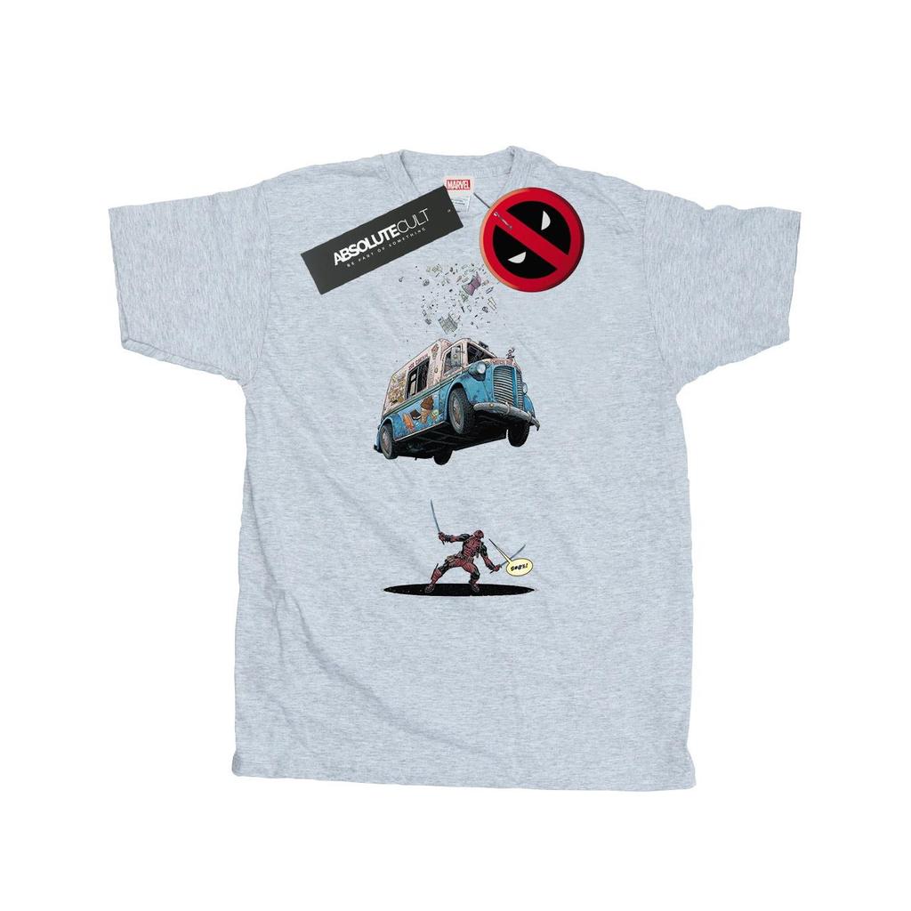 Marvel Mens Deadpool Ice Cream T-Shirt