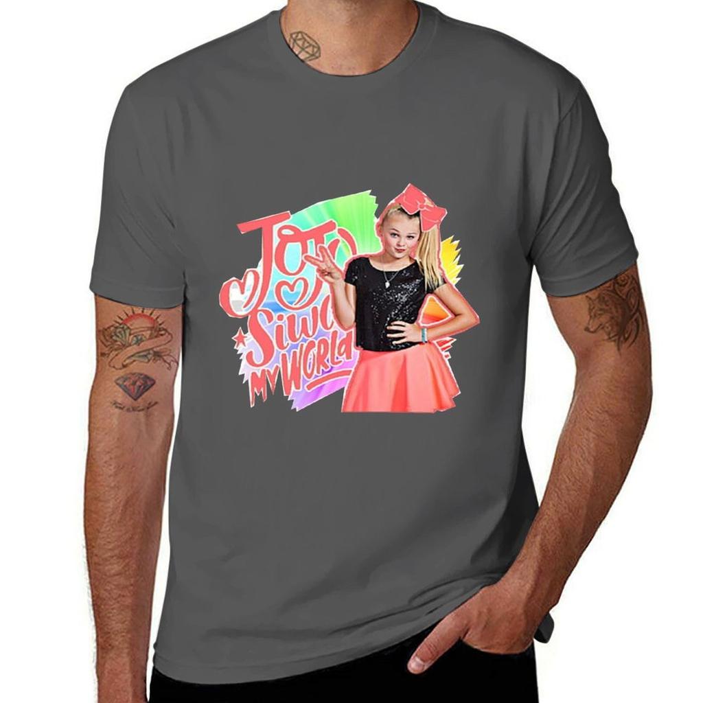 Jojo Siwa Merch Tshirt Basic Solid Color Short Sleeve Cotton Top