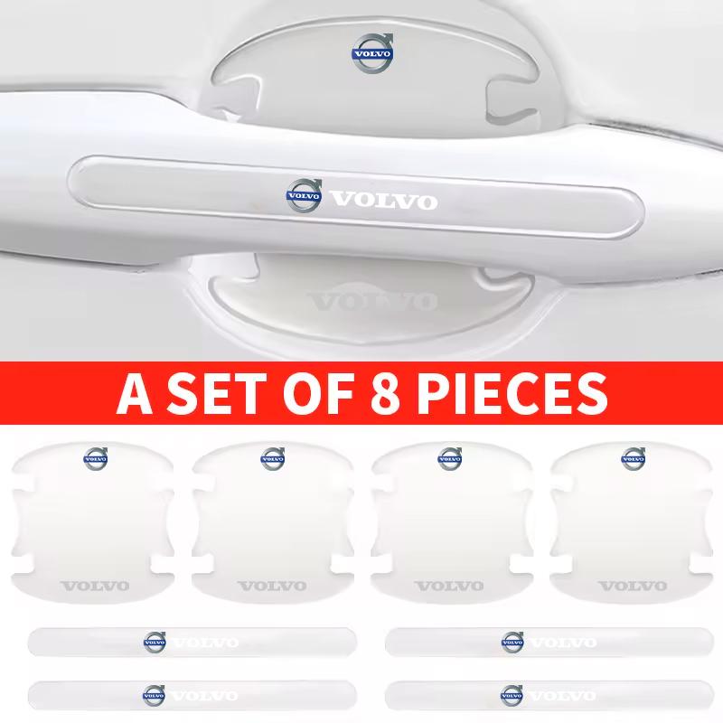 8pcs Car Door Handle Transparent Protection Exterior Door Bowl Sticker For Volvo XC90 XC60 V50 S60 V70 V60 V40 S90 olestar AWD X