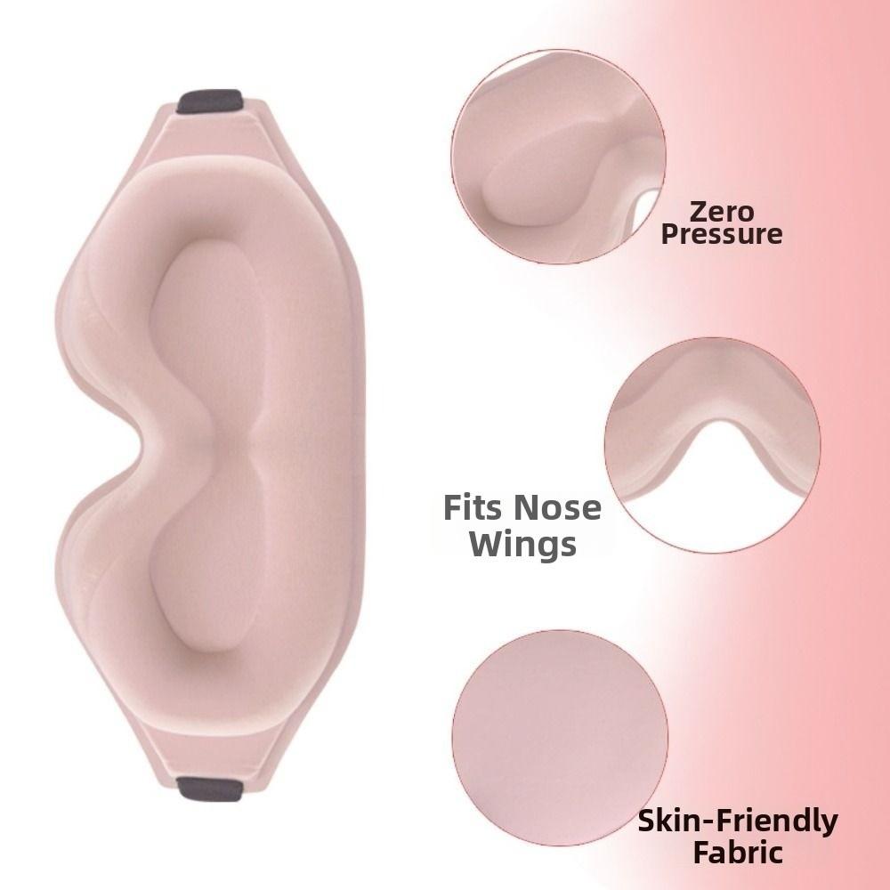 Deep Contoured 3D Sleep Eye Shade 3D Blindfold Eyepatch Eye Cover Side Sleepers