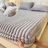 Зимний теплый бархатный матрас, простыня, мягкая простыня для студенческого общежития, толстая простыня на резинке, защитный чехол для матраса, мягкое покрывало
