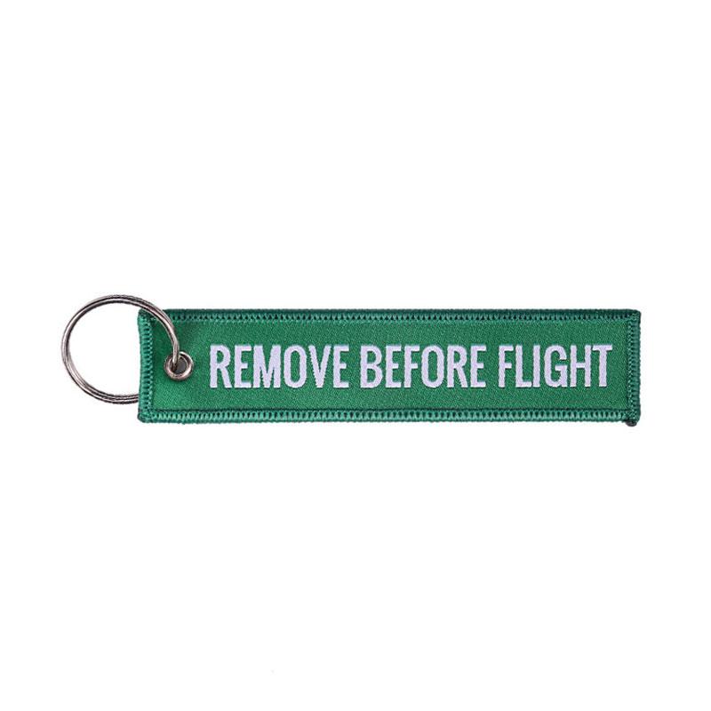 1 Piece Remove Before Flight Woven Key Ring Luggage Tag Label Red Chain Keychain For Aviation Gifts Keychain Fashion Jewelry