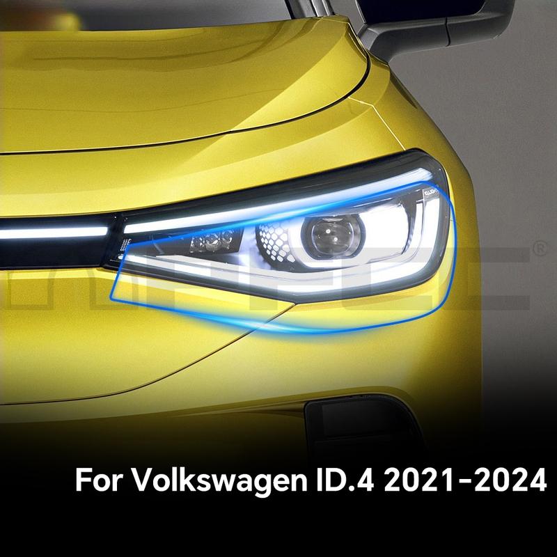 Защитная пленка TPU для фар и дверей автомобиля Volkswagen ID.4 -2024, устойчивая к царапинам, предварительно вырезанный прозрачный PPF Kit