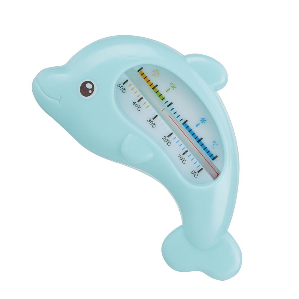 Детский водный термометр для купания младенцев Милые термометры для животных Безопасность Уход за ванной(Голубой дельфин)